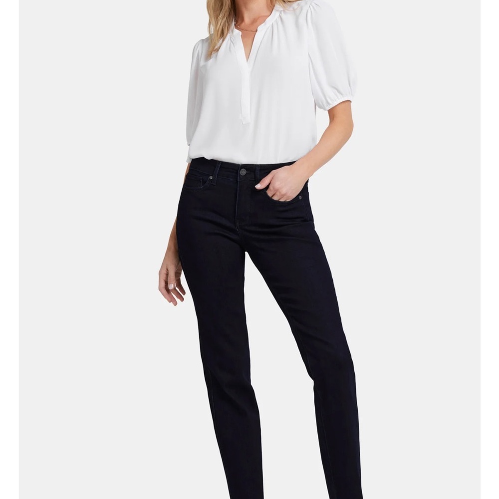 NYJD Marilyn Straight Jeans Dark Wash